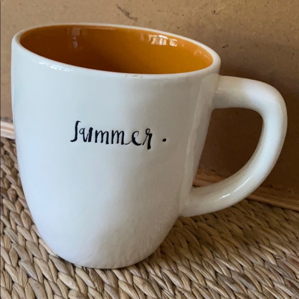 EUC Rae Dunn Summer script coffee mug